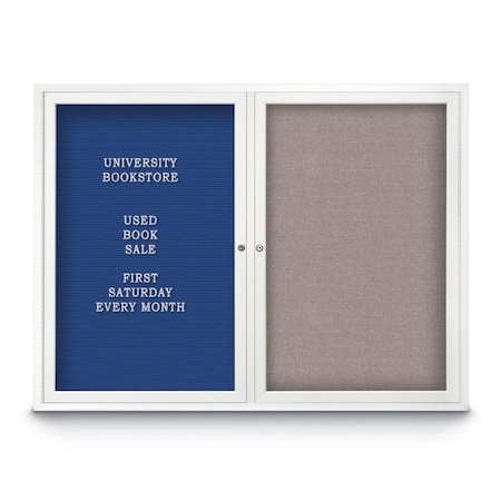 United Visual Products Corkboard, 48"x36", Cork/Black UV404PLUS-BLACK-CORK